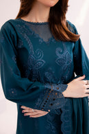 Turquoise Embroidered 3Pc